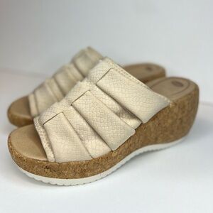 Dr. Scholls Praise Up Espadrille Platform Wedge Open Toe Sandal Shoes Womens 10
